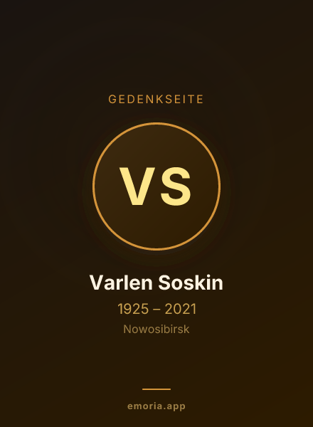 Gedenkportrait von Varlen Soskin