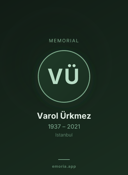 Memorial portrait of Varol Ürkmez