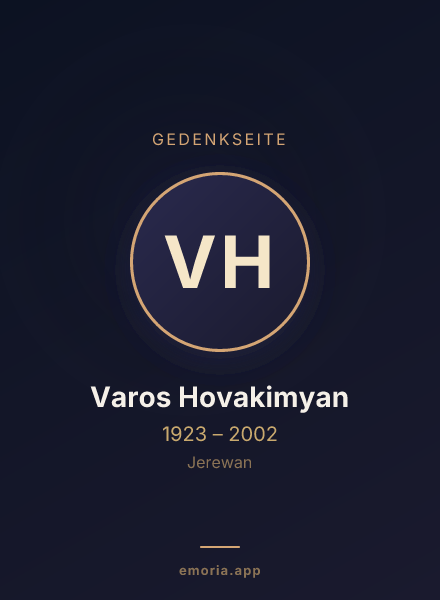 Gedenkportrait von Varos Hovakimyan