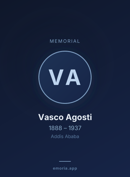Memorial portrait of Vasco Agosti