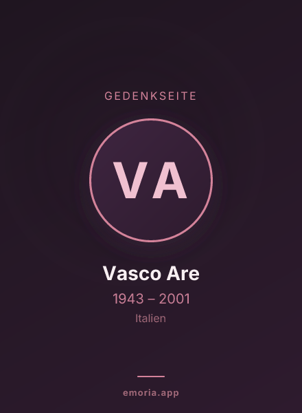 Gedenkportrait von Vasco Are