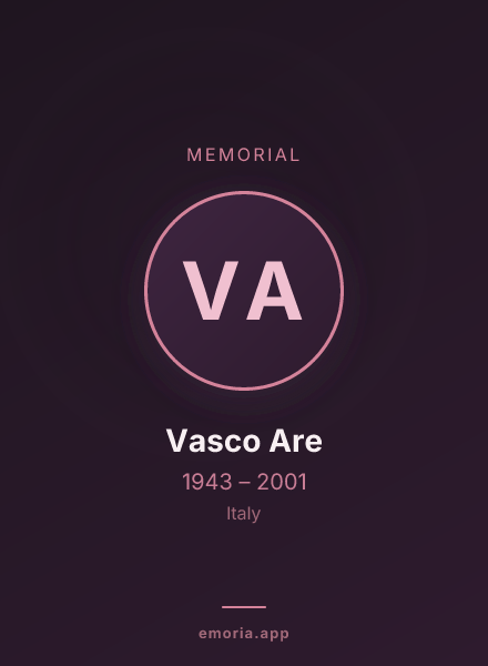 Memorial portrait of Vasco Are