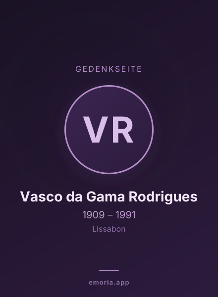 Gedenkportrait von Vasco da Gama Rodrigues