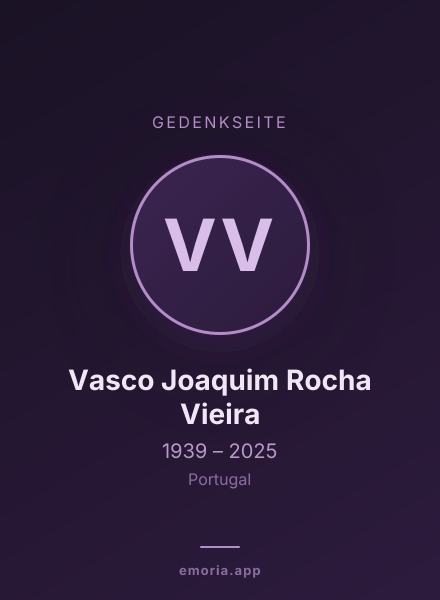 Gedenkportrait von Vasco Joaquim Rocha Vieira