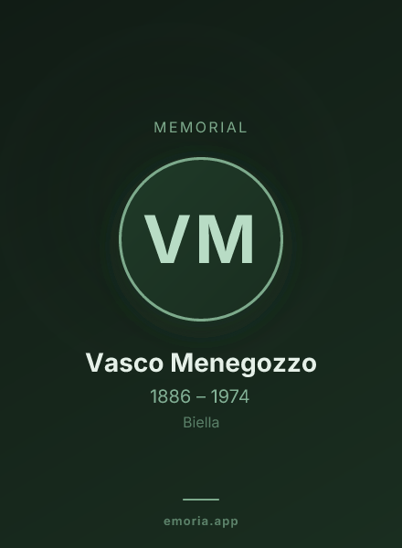 Memorial portrait of Vasco Menegozzo