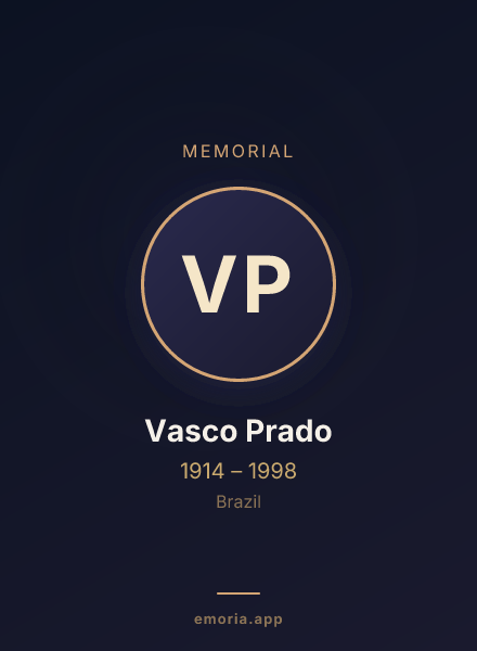 Memorial portrait of Vasco Prado