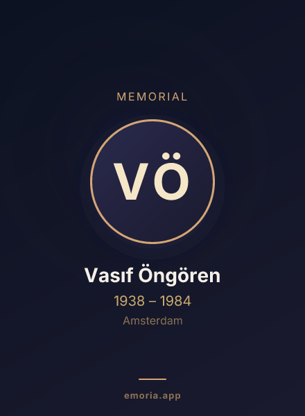 Memorial portrait of Vasıf Öngören