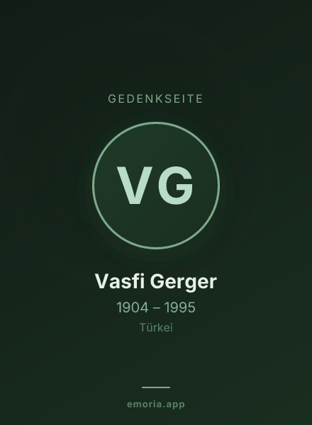 Gedenkportrait von Vasfi Gerger