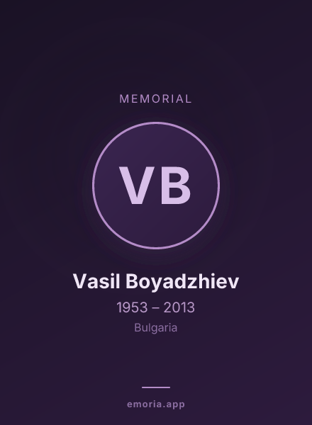 Memorial portrait of Vasil Boyadzhiev