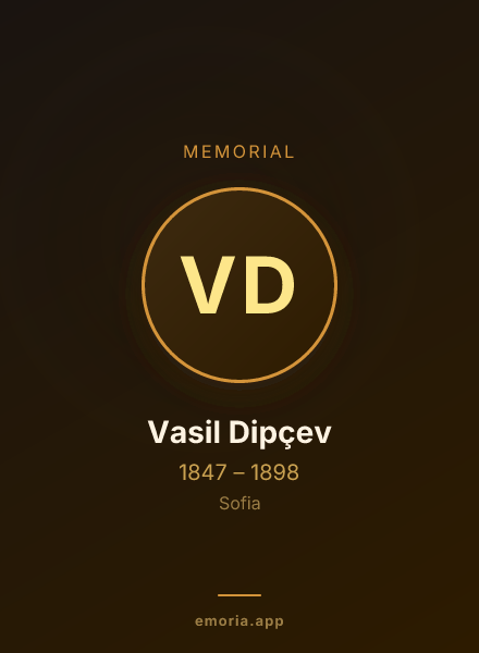 Memorial portrait of Vasil Dipçev