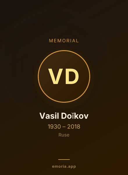 Memorial portrait of Vasil Doĭkov