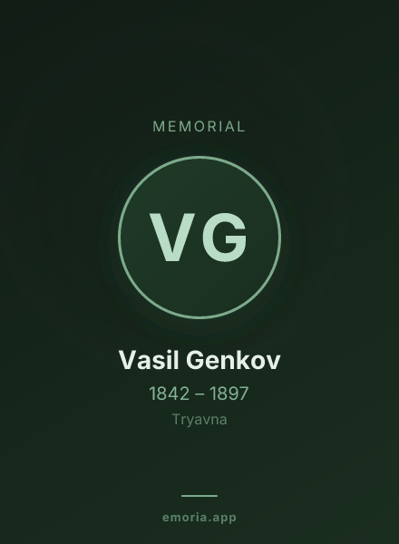 Memorial portrait of Vasil Genkov