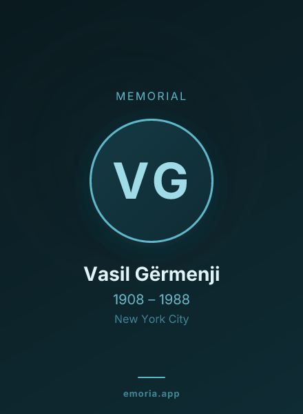 Memorial portrait of Vasil Gërmenji