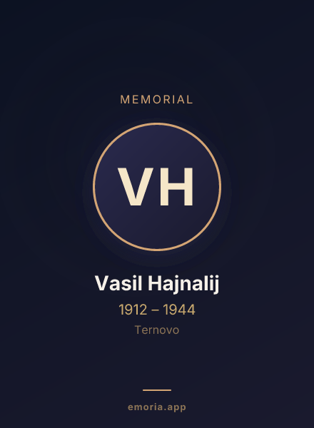 Memorial portrait of Vasil Hajnalij