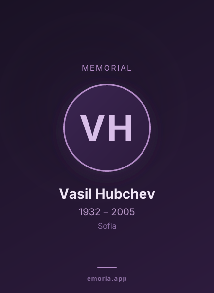 Memorial portrait of Vasil Hubchev