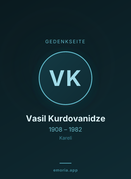 Gedenkportrait von Vasil Kurdovanidze