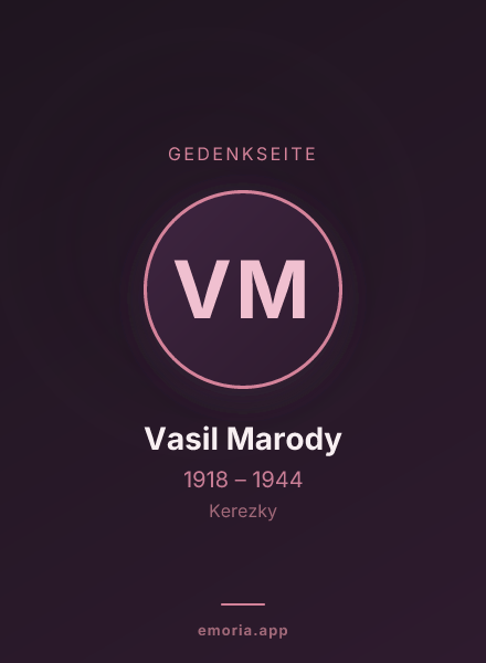 Gedenkportrait von Vasil Marody