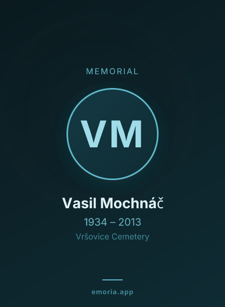 Memorial portrait of Vasil Mochnáč