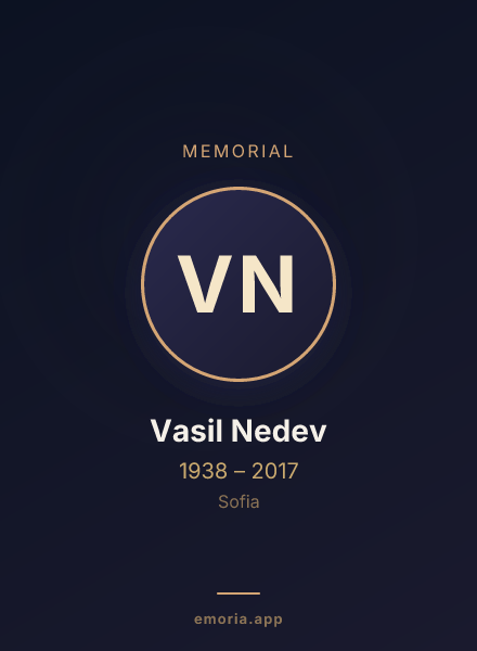 Memorial portrait of Vasil Nedev