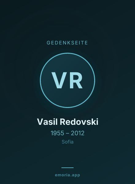 Gedenkportrait von Vasil Redovski
