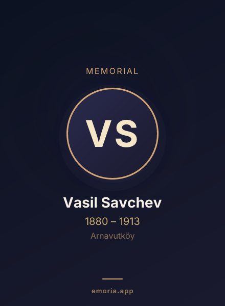 Memorial portrait of Vasil Savchev