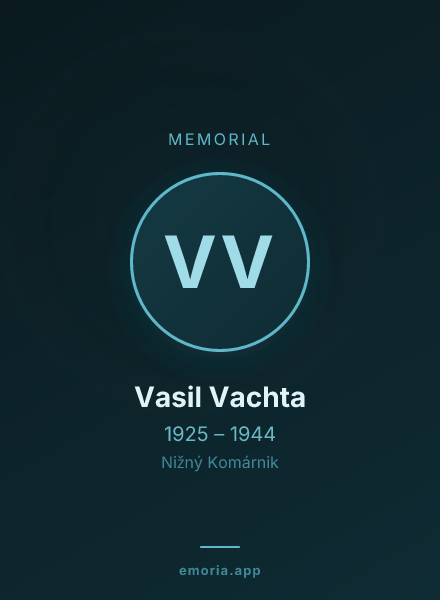 Memorial portrait of Vasil Vachta