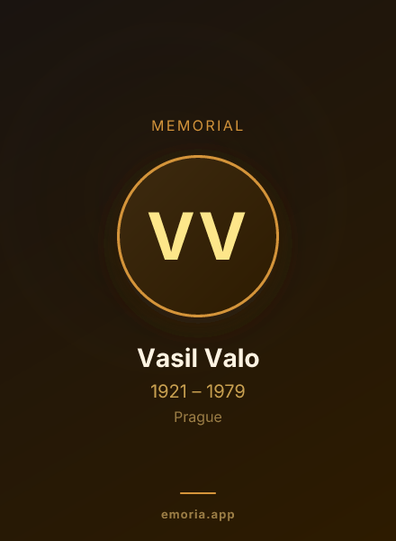 Memorial portrait of Vasil Valo