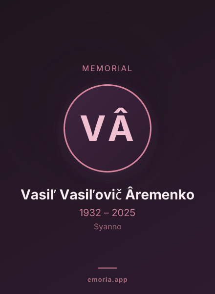 Memorial portrait of Vasilʹ Vasilʹovič Âremenko