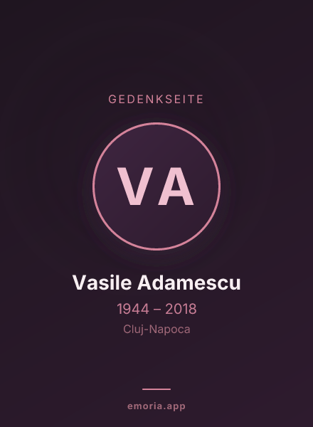Gedenkportrait von Vasile Adamescu