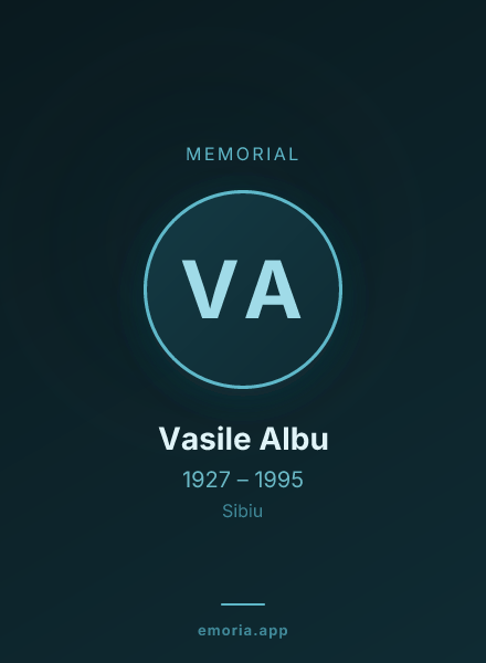 Memorial portrait of Vasile Albu