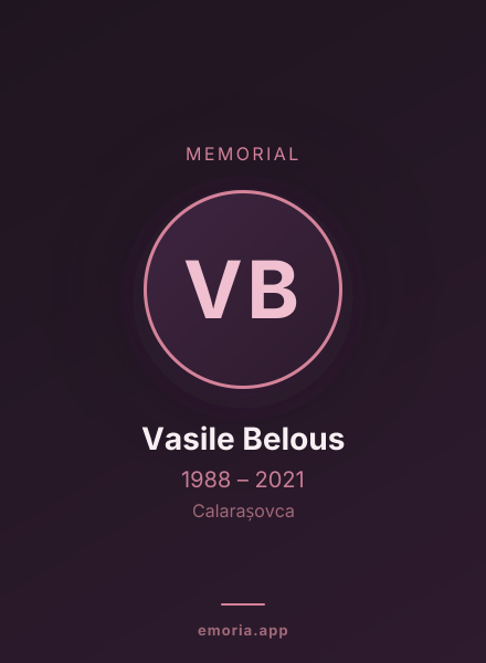 Memorial portrait of Vasile Belous