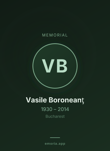 Memorial portrait of Vasile Boroneanţ