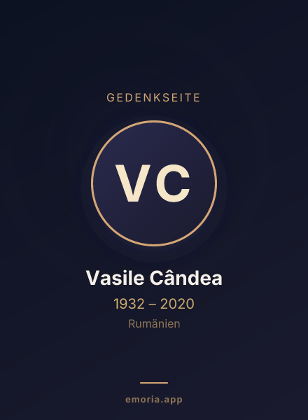 Gedenkportrait von Vasile Cândea
