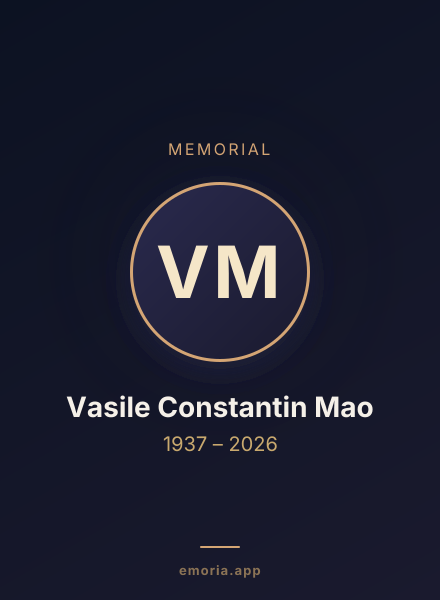 Memorial portrait of Vasile Constantin Mao