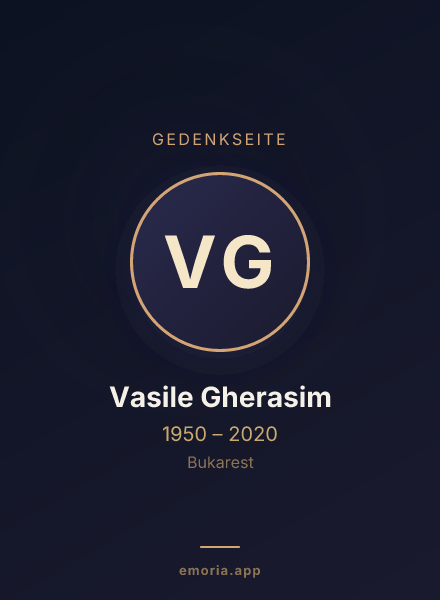 Gedenkportrait von Vasile Gherasim