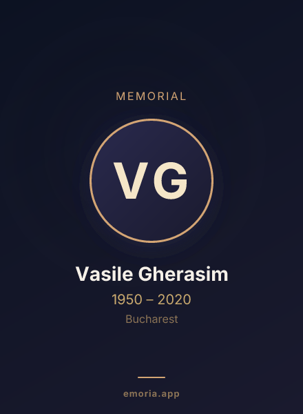 Memorial portrait of Vasile Gherasim