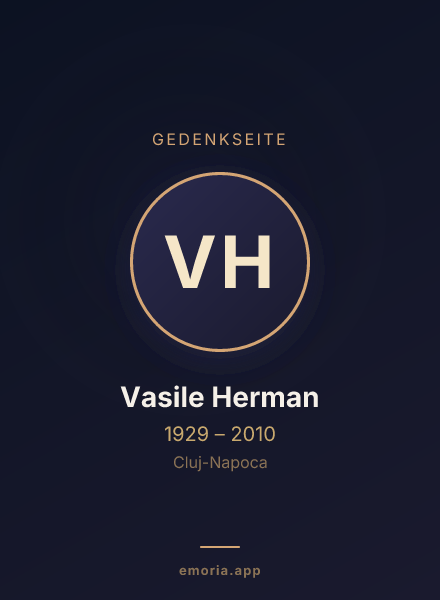 Gedenkportrait von Vasile Herman