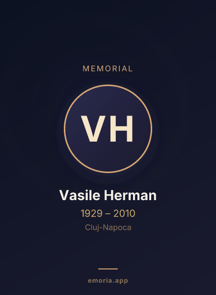Memorial portrait of Vasile Herman