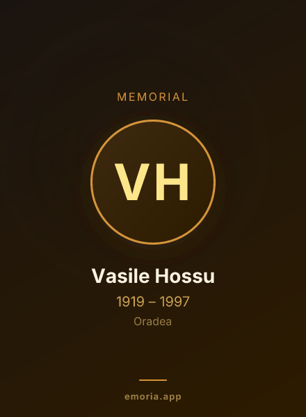 Memorial portrait of Vasile Hossu