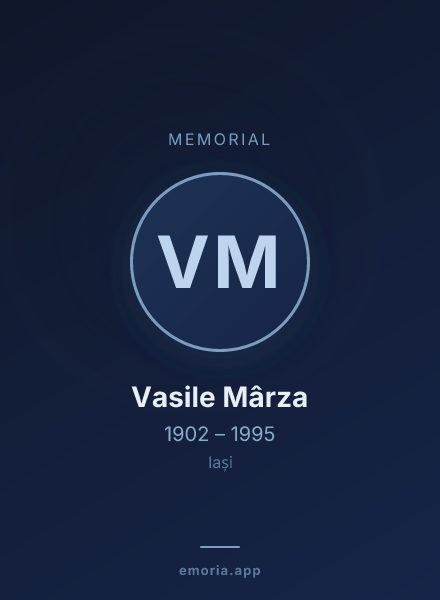 Memorial portrait of Vasile Mârza
