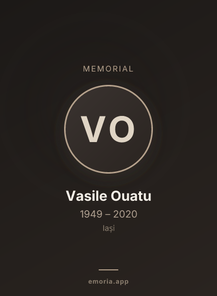 Memorial portrait of Vasile Ouatu