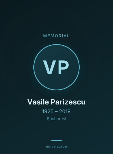 Memorial portrait of Vasile Parizescu
