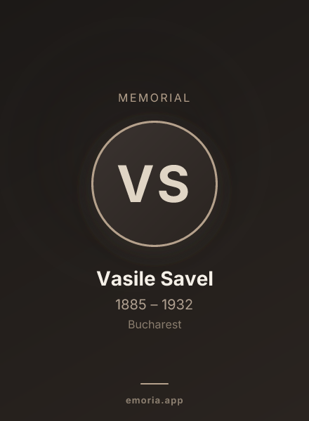 Memorial portrait of Vasile Savel