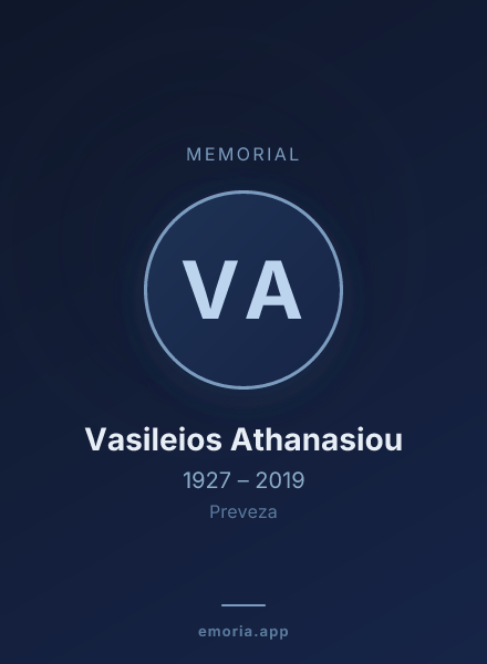 Memorial portrait of Vasileios Athanasiou