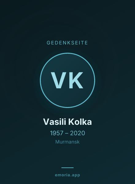 Gedenkportrait von Vasili Kolka