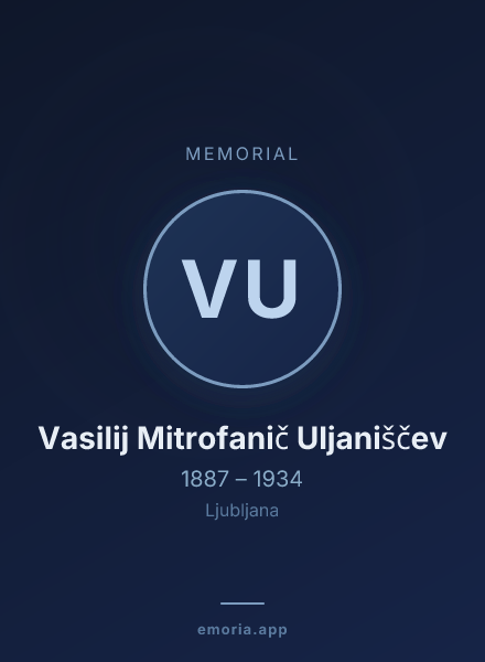 Memorial portrait of Vasilij Mitrofanič Uljaniščev