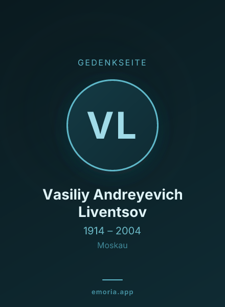 Gedenkportrait von Vasiliy Andreyevich Liventsov