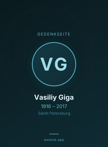 Gedenkportrait von Vasiliy Giga