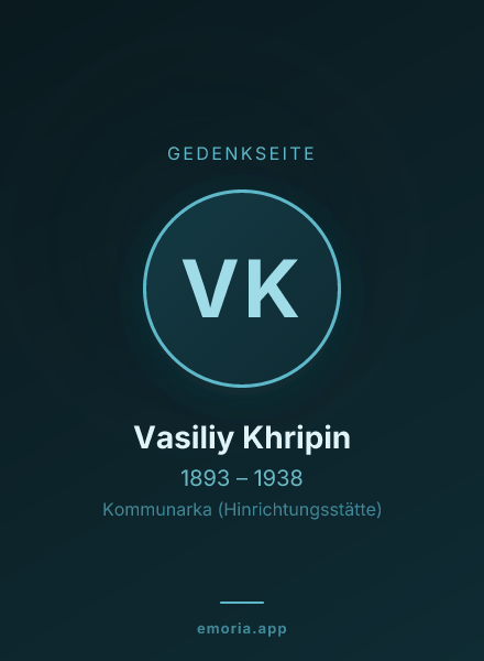 Gedenkportrait von Vasiliy Khripin