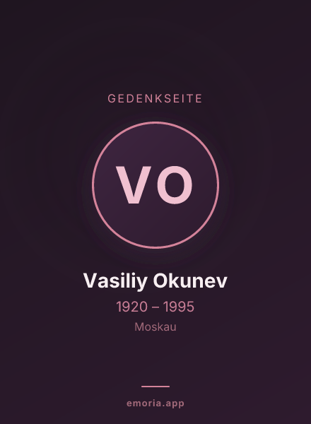 Gedenkportrait von Vasiliy Okunev